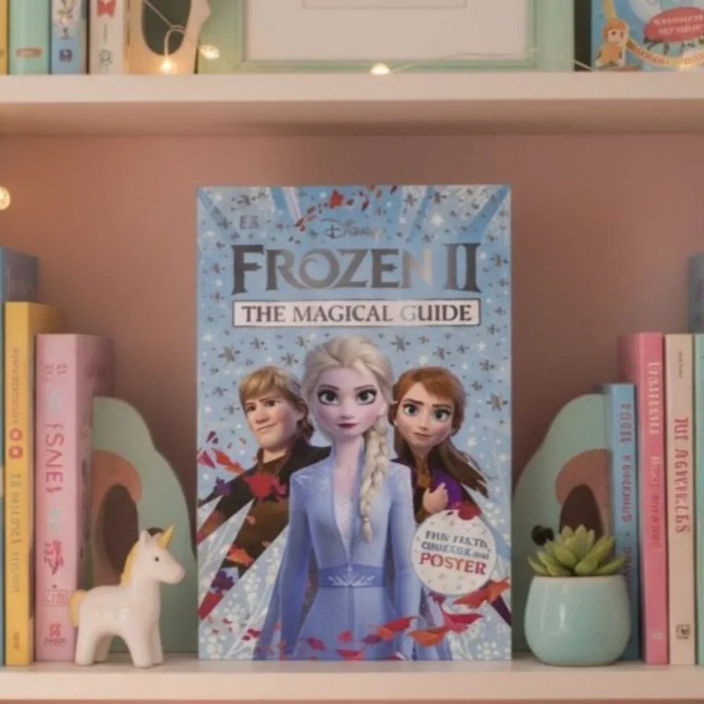 Disney Frozen II Book The Magical Guide Children's Fun Facts Kids Quiz Poster